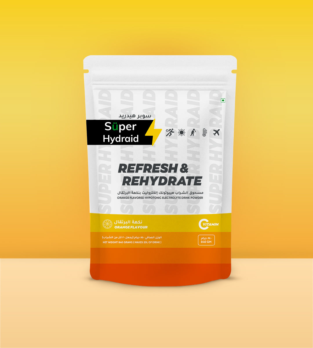 Super Hydraid Electrolyte Drink Mix | Orange - Protectol-Super Hydraid (Powder)