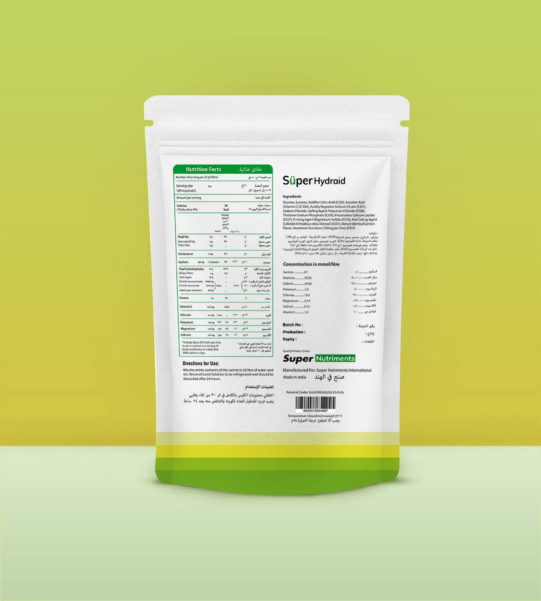 Super Hydraid Electrolyte Drink Mix | Lemon - Protectol-Super Hydraid (Powder)