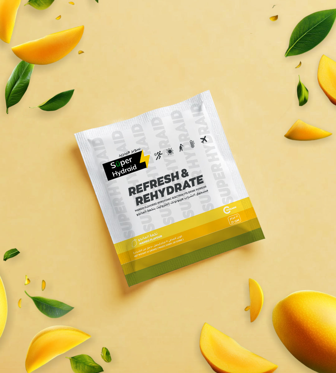 Super Hydraid Electrolyte Drink Mix | Mango - Protectol-Super Hydraid (Powder)