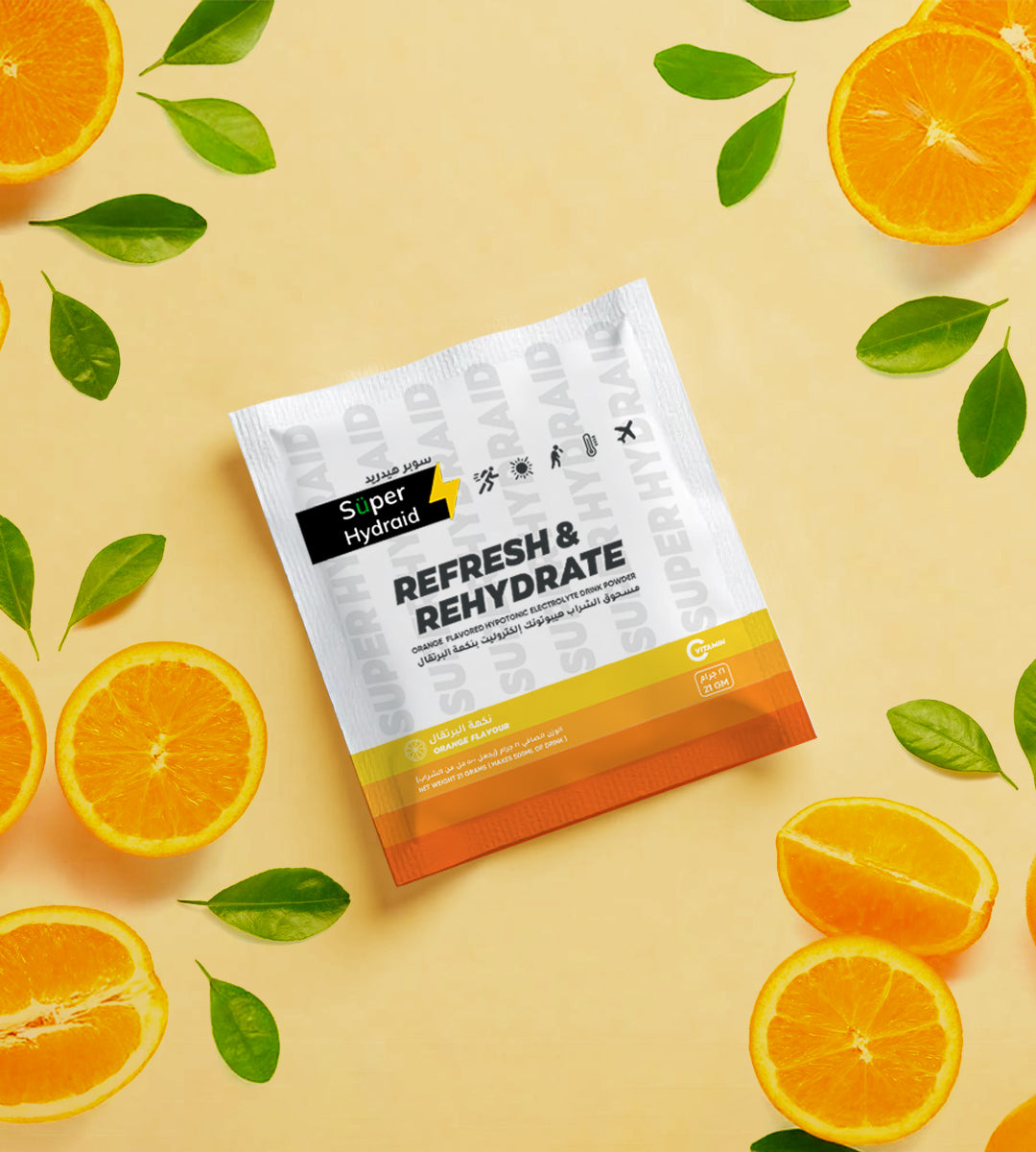 Super Hydraid Electrolyte Drink Rehydration  Orange Flavour